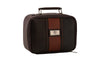 Rudyard Saddle Leather Journey Shave Case - Chocolate