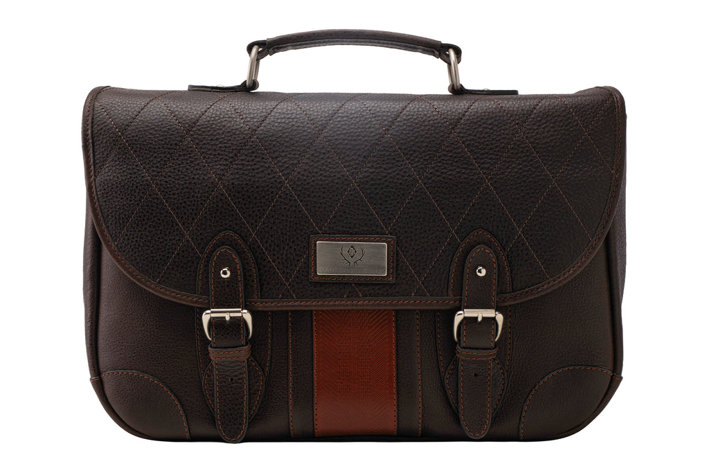 Rudyard Saddle Leather Lodge Brief - Chocolate