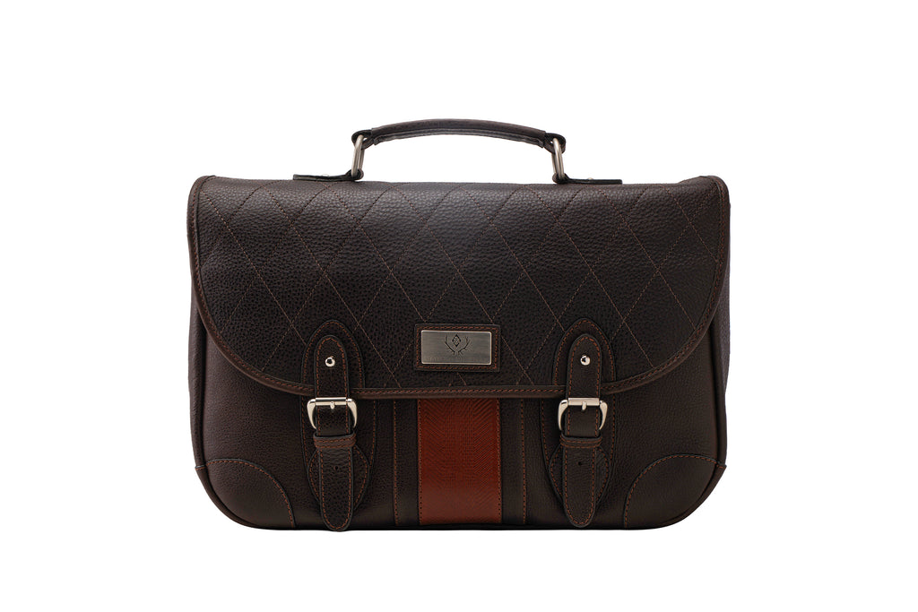 Rudyard Saddle Leather Lodge Brief - Chocolate