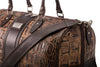 Safari Nile Crocodile Grain Duffel - Burnt Pecan
