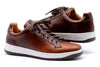 Old Row Oiled Saddle Leather Sneakers - Cigar