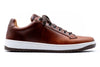 Old Row Oiled Saddle Leather Sneakers - Cigar