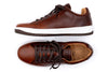 Old Row Oiled Saddle Leather Sneakers - Cigar