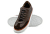 Hudson Tumbled Glove Leather Sneakers - Walnut
