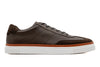 Hudson Tumbled Glove Leather Sneakers - Walnut