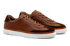 Hudson Tumbled Glove Leather Sneakers - Whiskey