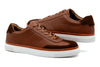 Hudson Tumbled Glove Leather Sneakers - Whiskey