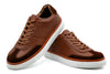 Hudson Tumbled Glove Leather Sneakers - Whiskey