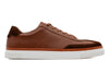 Hudson Tumbled Glove Leather Sneakers - Whiskey