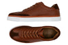 Hudson Tumbled Glove Leather Sneakers - Whiskey