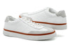 Hudson Tumbled Glove Leather Sneakers - White