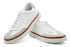 Hudson Tumbled Glove Leather Sneakers - White
