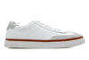 Hudson Tumbled Glove Leather Sneakers - White