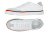 Hudson Tumbled Glove Leather Sneakers - White