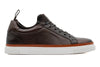 Harrison Tumbled Saddle Leather Sneakers - Walnut