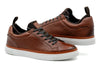 Harrison Tumbled Saddle Leather Sneakers - Chestnut