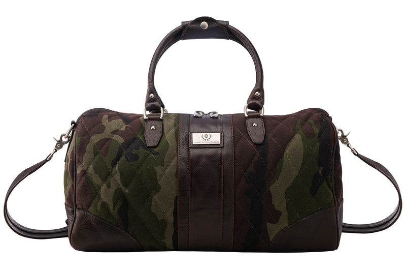 Field Waxed Cotton Duffel - Green Camo