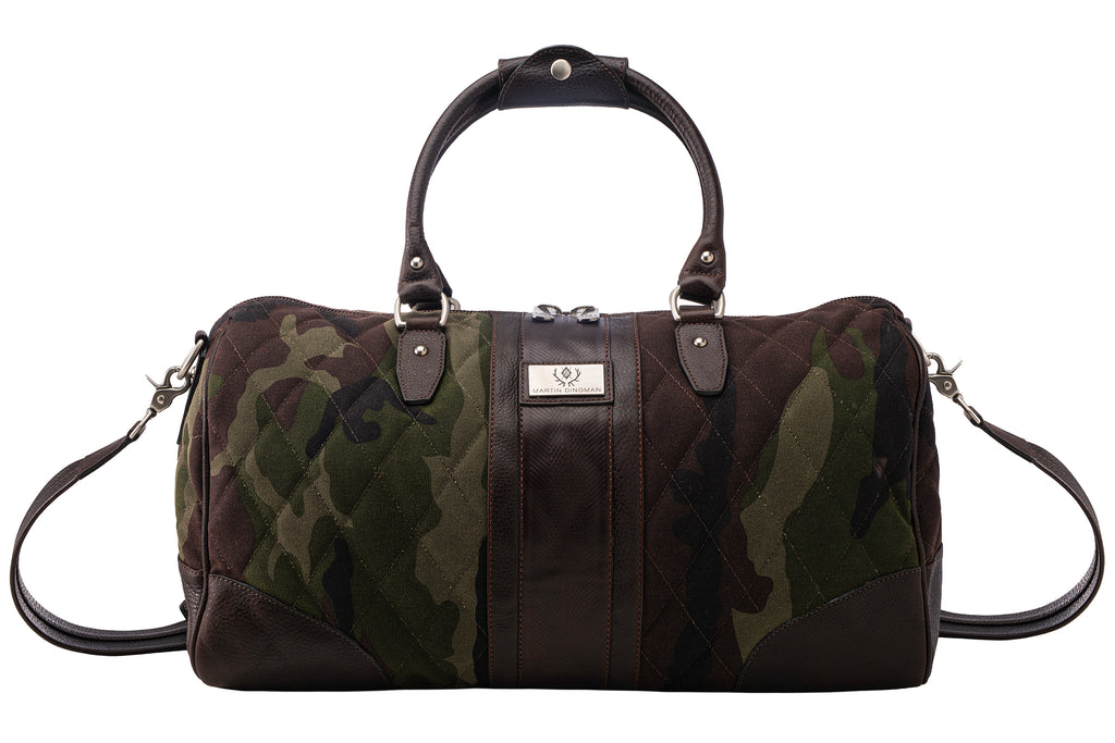 Field Waxed Cotton Duffel - Green Camo