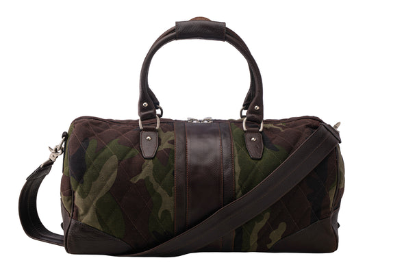 Field Waxed Cotton Duffel - Green Camo