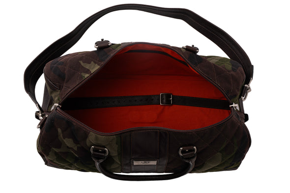 Field Waxed Cotton Duffel - Green Camo