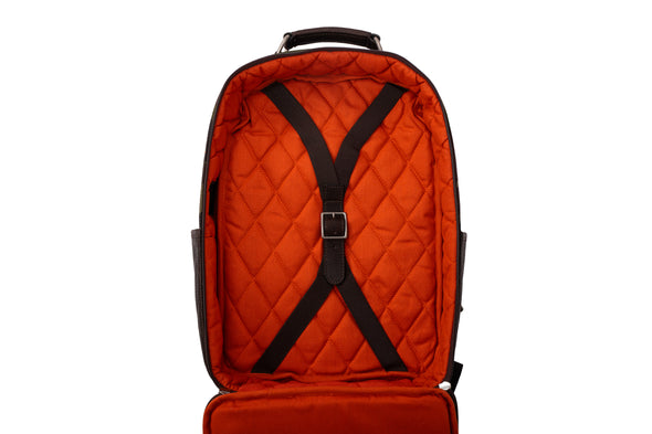 Field Waxed Cotton Backpack - Green Camo