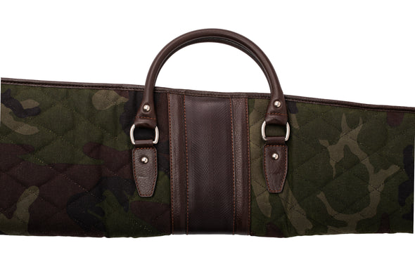 Field Waxed Cotton Sweet 16 Case - Green Camo