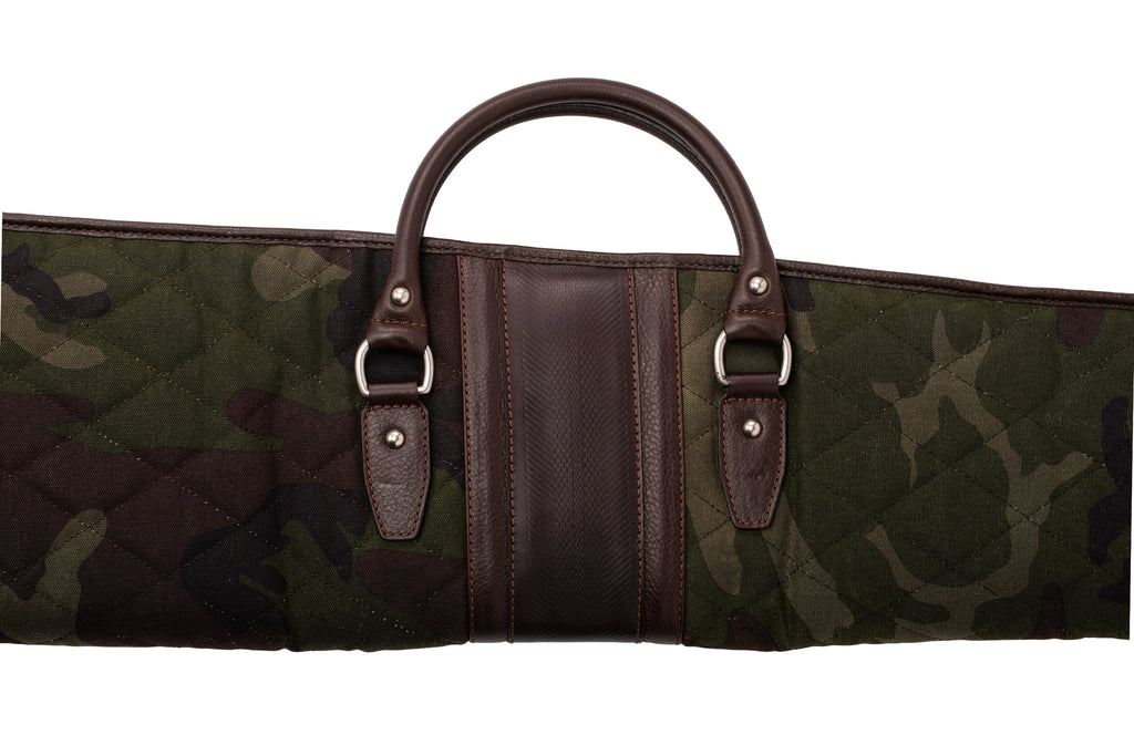 Field Waxed Cotton Sweet 16 Case - Green Camo