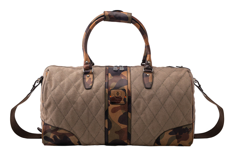 Woodland Quilted Oxford Canvas Duffel - River Rock
