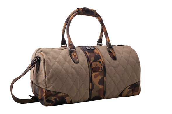 Woodland Quilted Oxford Canvas Duffel - River Rock