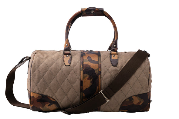Woodland Quilted Oxford Canvas Duffel - River Rock