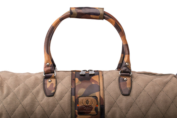 Woodland Quilted Oxford Canvas Duffel - River Rock