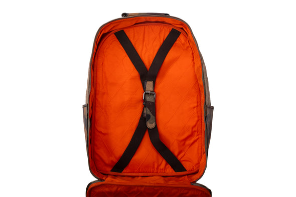 Woodland Quilted Oxford Canvas Backpack - River Rock