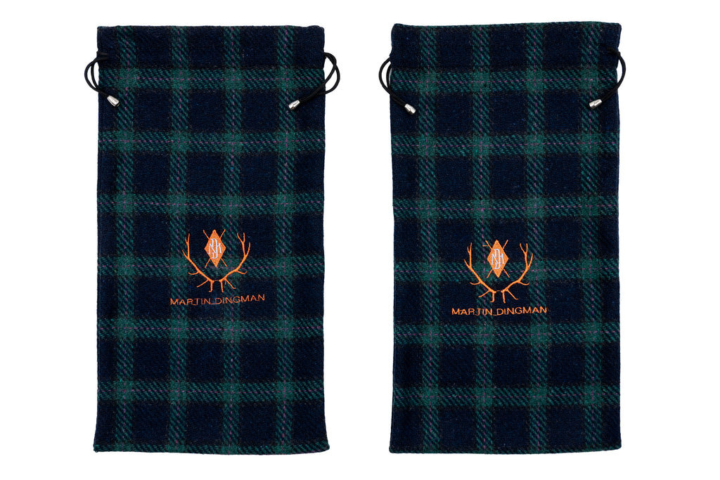Tweed Shoe Bag - Black Watch