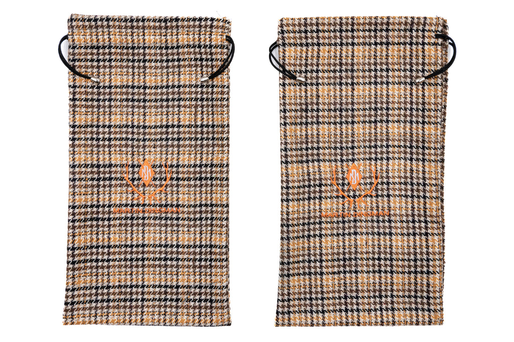 Tweed Shoe Bag - Ochre Multi