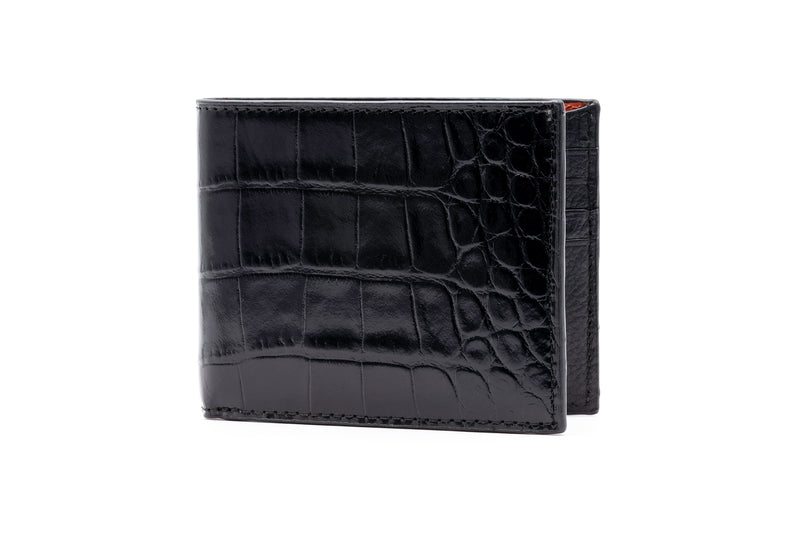 Anthony Alligator Grain Billfold - Black