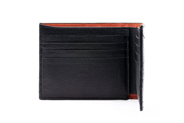 Anthony Alligator Grain Billfold - Black