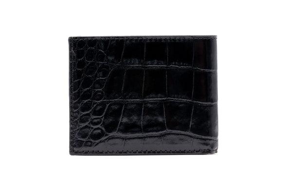 Anthony Alligator Grain Billfold - Black