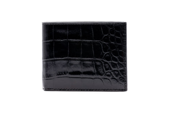 Anthony Alligator Grain Billfold - Black