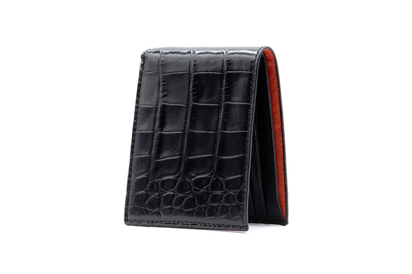 Anthony Alligator Grain Billfold - Black