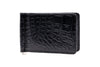 Anthony Alligator Grain Credit Card Money Clip - Black