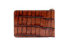 Anthony Alligator Grain Credit Card Money Clip - Chestnut