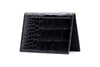 Anthony Alligator Grain ID Wallet - Black