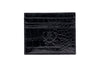 Anthony Alligator Grain Executive ID Card Case - Black