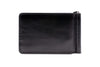 Edward Saddle Leather Credit Card Money Clip - Black