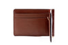 Edward Saddle Leather Credit Card Money Clip - Saddle Tan