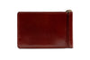 Edward Saddle Leather Credit Card Money Clip - Saddle Tan