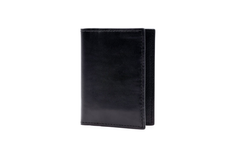 Edward Saddle Leather ID Wallet - Black