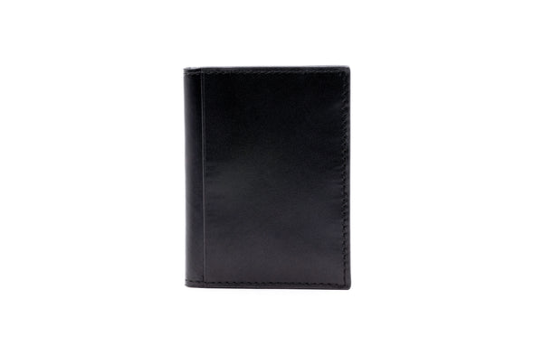 Edward Saddle Leather ID Wallet - Black