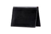 Edward Italian Saddle Leather ID Wallet - Black