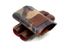 Havana Italian Saddle Leather Cigar Case - Grey Camo